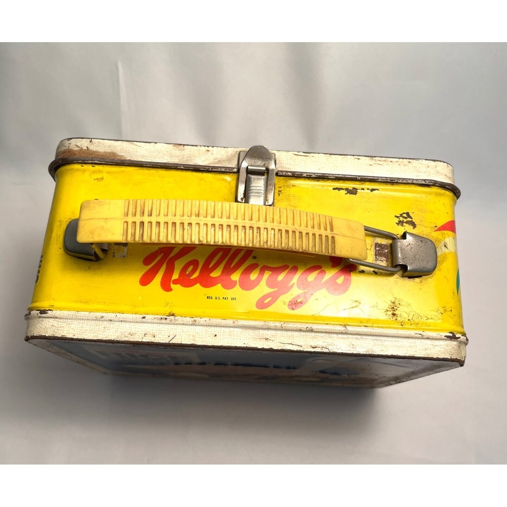 Kelloggs Cereal Frosted Flakes Rice Krispies Lunchbox Aladdin Vintage 1969 USA - Picture 5 of 8